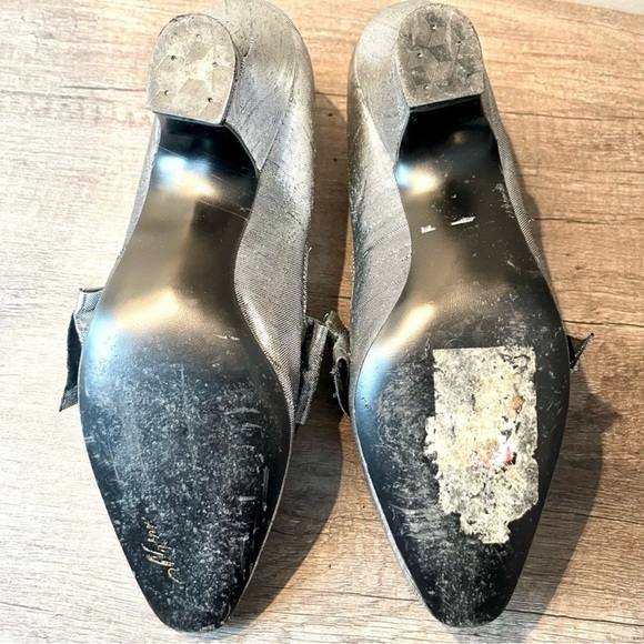 Rare Original 20s Flapper Bow Heels - Picture 12 of 15